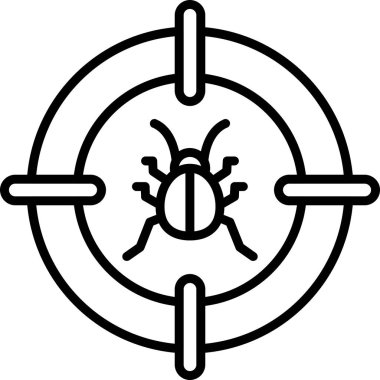 Virüs. Web simgesi basit illüstrasyon