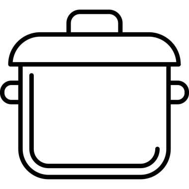 yemek tenceresi simgesi, basit tasarım