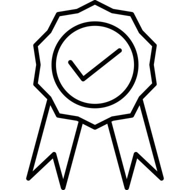 Ödül ikonu. Beyaz arkaplanda izole edilmiş web tasarımı için özet ödül vektör simgesi