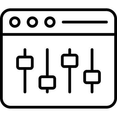 Geliştirme için web simgesi, vektör illüstrasyonu