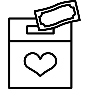 kutu simgesi vektör illüstrasyonu