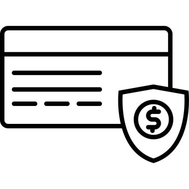 iş sigortası simgesi, vektör illüstrasyonu