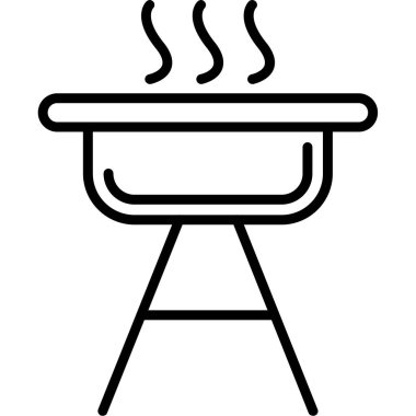 Izgara ikonu vektör illüstrasyon tasarımı