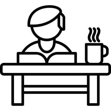 Cafe Coffee Man simgesi ana hatlarıyla