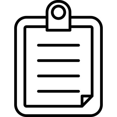 Kontrol listesi. Web simgesi basit tasarım