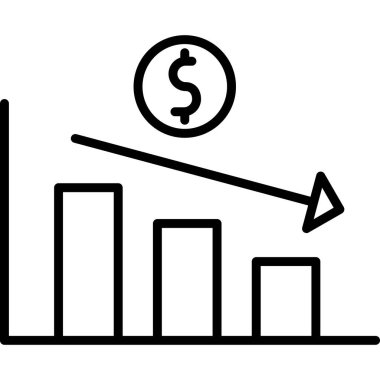 Beyaz üzerinde büyüme grafiği vektör illüstrasyonu