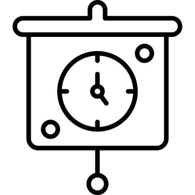 Saat vektör hat simgeler