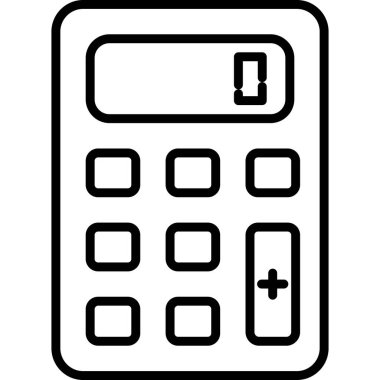hesap makinesi simgesi, vektör illüstrasyonu