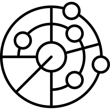 Pusula. Web simgesi basit tasarım