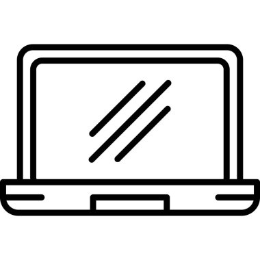 Bilgisayar. Web simgesi basit illüstrasyon