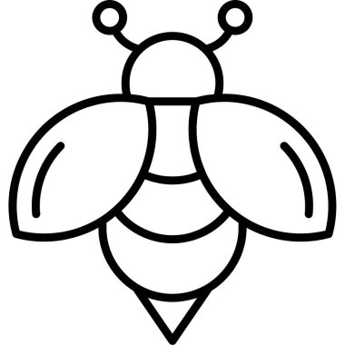 Böcek ikonu uçur. Beyaz arkaplanda izole edilmiş web tasarımı için uç sinek vektör simgesi