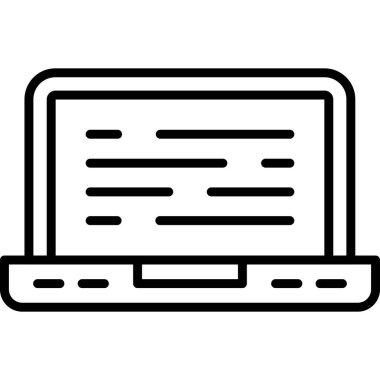 dizüstü bilgisayar web simgesi, vektör illüstrasyon tasarımı