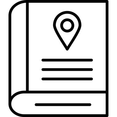 Harita konumu simgesi. Beyaz arkaplanda izole edilmiş web tasarımı için ana harita konum vektörü simgesi