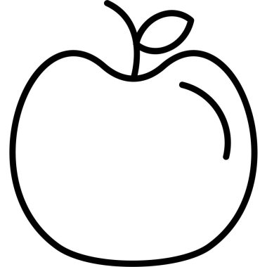 elma meyvesi sağlıklı simgesi