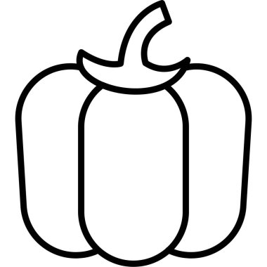 Balkabağım. Web simgesi basit illüstrasyon