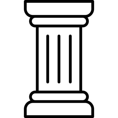 sütun simgesi dış hat vektörü