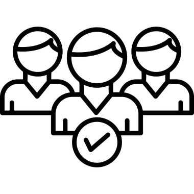 insanlar simge vektör illüstrasyonu