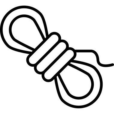 İp simgesi, basit tarzı