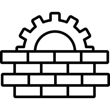 Dişli web simgesi, vektör çizim