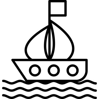 Tekne ikonu taslak biçiminde