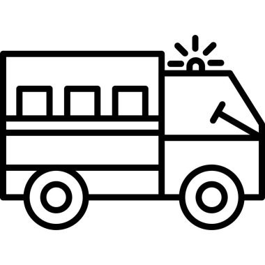 Ambulans araba simgesi, taslak biçimi