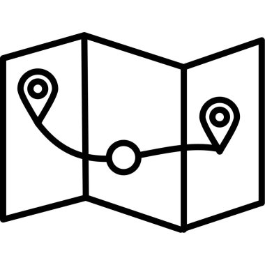 yol haritası simgesi, özet biçimi