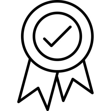 Madalya. Web simgesi basit illüstrasyon