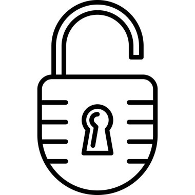 ikon vektör illüstrasyonunu kilitle