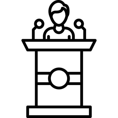 Podyum podyum simgesi ana hatlarıyla