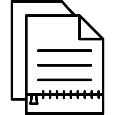 belge simgesi, vektör çizimi