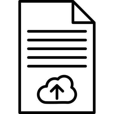 Bulut hesaplama simgesi vektör illüstrasyon grafik tasarımı