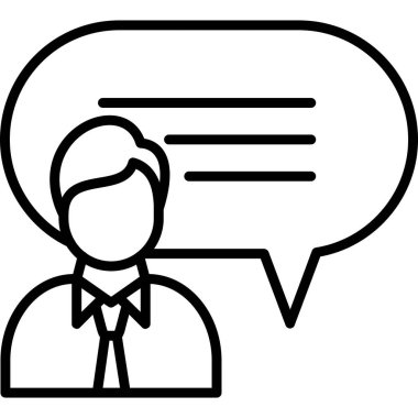 speech bubble. web icon simple illustration