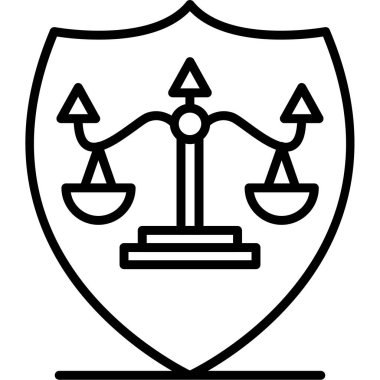 adalet ve hukuk vektör simgesi kolayca değiştirebilir veya düzenleyebilir