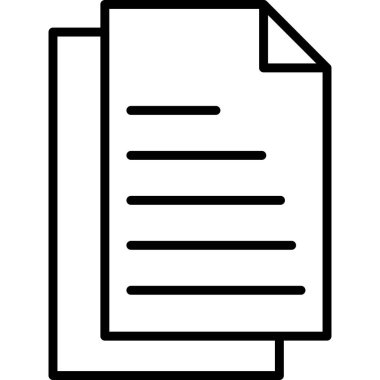 belge simgesi vektör illüstrasyonu