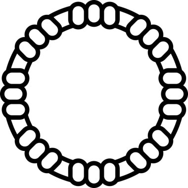 Siyah bir dairenin vektör illüstrasyonu