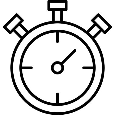 Saat simgesi vektör illüstrasyonu