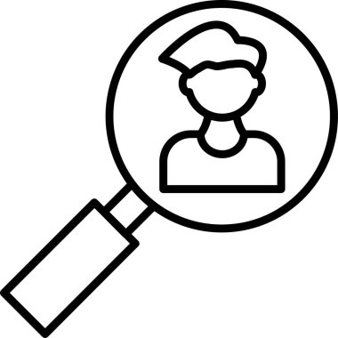 Ara. Web simgesi basit illüstrasyon