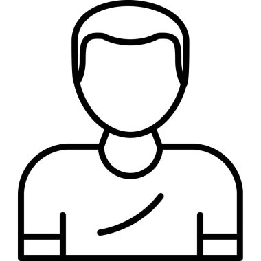 man simgesi, vektör illüstrasyonu