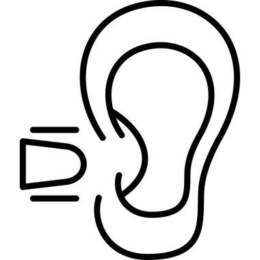 kulak vektörü simgesi