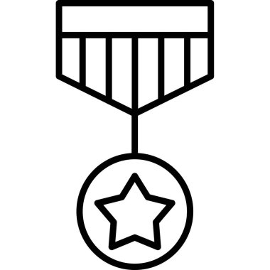 Madalya. Web simgesi basit tasarım