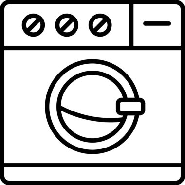 çamaşır simgesi, vektör illüstrasyonu