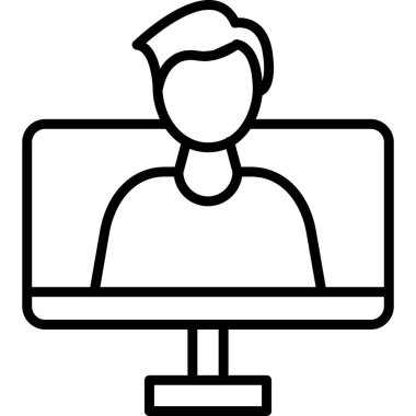 çağrı merkezi simgesi, vektör illüstrasyonu