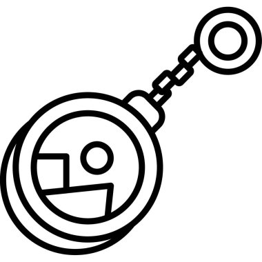 anahtar deliği simgesi ana hat biçiminde