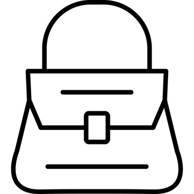 çanta çanta çanta simgesi ana hat biçiminde