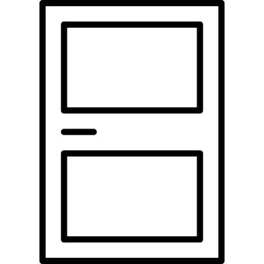 Kitap ikonu. Beyaz arkaplanda izole edilmiş web tasarımı için özet kitap vektörü simgesi