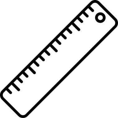 cetvel simgesi çizimi