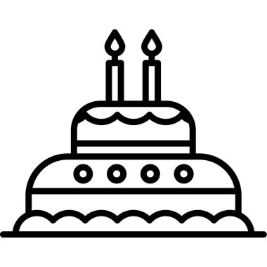 Doğum günü pastası simgesi