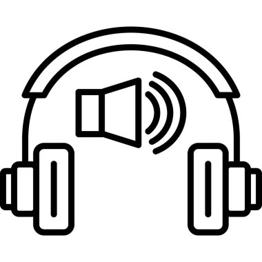 Ses Dalgası Simgesi olan kulaklıklar