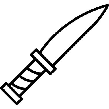 bıçak simgesi vektör illüstrasyonu