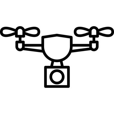 Drone kamera drone simgesi, özet biçimi